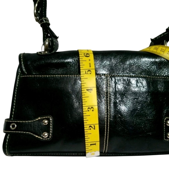 Franco Sarto Black Purse (B6) - Picture 10 of 11